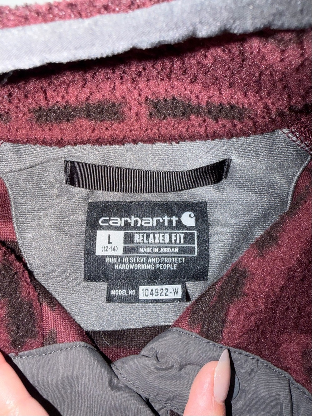 Carhartt Women’s Port Geometric Fleece Pullover in size Large - Picture 6 of 8